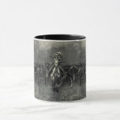 Vintage Cowboys, eine Stampede von Frederic Reming Tasse (Zentrum)