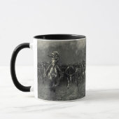 Vintage Cowboys, eine Stampede von Frederic Reming Tasse (Links)
