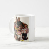 Vintage Cowboys, glücklich zum Geburtstag, Party T Kaffeetasse (Vorderseite Links)