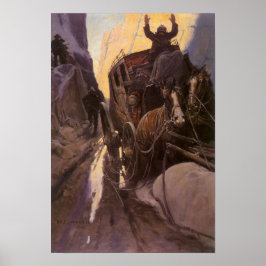 Vintage Cowboys, Halt im Canyon von NC Wyeth auf Poster