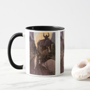 Vintage Cowboys, Halt im Canyon von NC Wyeth Tasse
