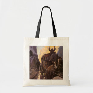 Vintage Cowboys, Halt im Canyon von NC Wyeth Tragetasche