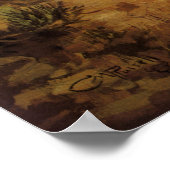 Vintage Cowboys, Jerked Down von CM Russell Poster (Ecke)