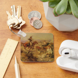 Vintage Cowboys, Jerked Down von CM Russell Schlüsselanhänger