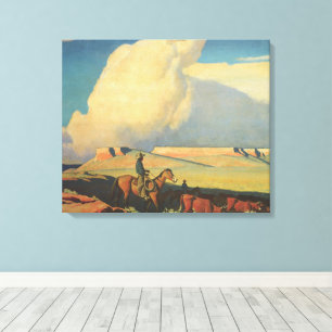 Vintage Cowboys, Open Range von Maynard Dixon Leinwanddruck