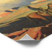 Vintage Cowboys, Open Range von Maynard Dixon Poster (Ecke)