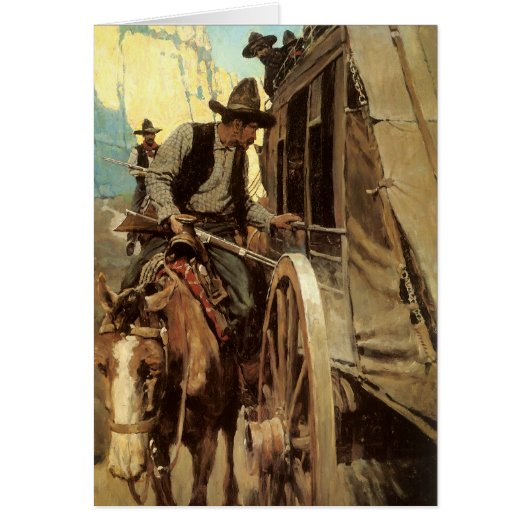 Vintage Cowboys, The Admirable Outlaw von NC Wyeth (Vorne)