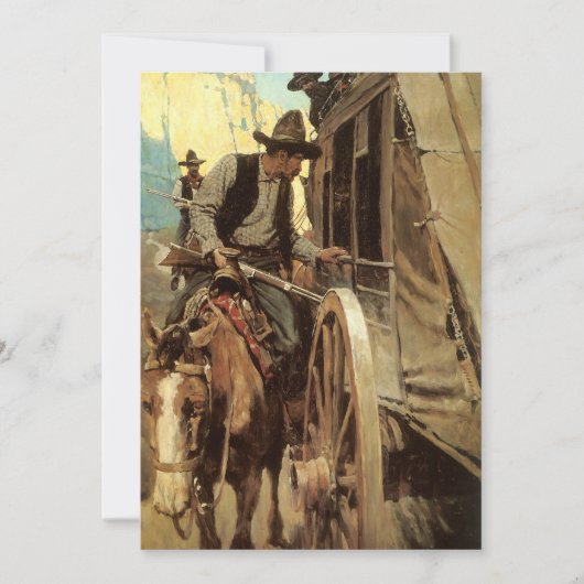 Vintage Cowboys, The Admirable Outlaw von NC Wyeth (Vorderseite)