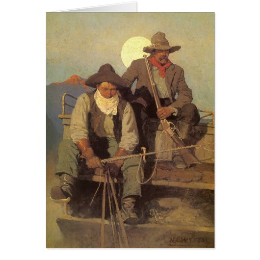 Vintage Cowboys, The Pay Bühne von NC Wyeth (Vorne)