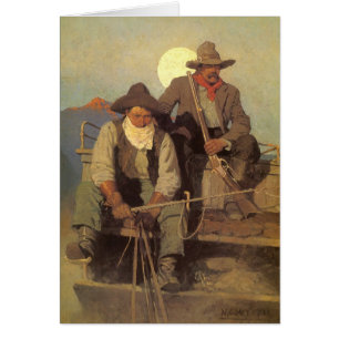 Vintage Cowboys, The Pay Stage von NC Wyeth