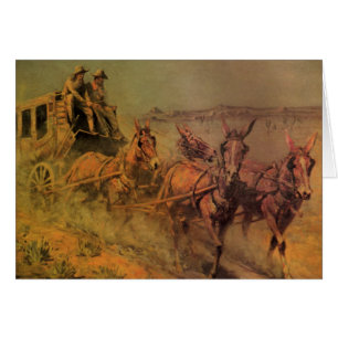 Vintage Cowboys, The Stage Coach von John Borein