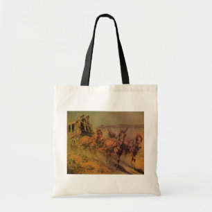 Vintage Cowboys, The Stage Coach von John Borein Tragetasche