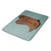 Vintage Cowboystiefel Badematte (Schrägansicht)