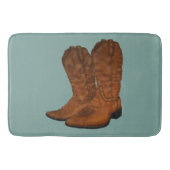 Vintage Cowboystiefel Badematte (Vorderseite)