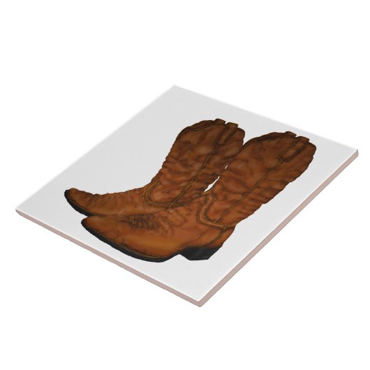 Vintage Cowboystiefel Fliese (Seite)