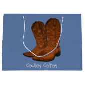 Vintage Cowboystiefel Große Geschenktüte (Vorderseite)