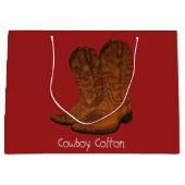 Vintage Cowboystiefel Große Geschenktüte (Vorderseite)