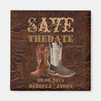 Vintage Cowboystiefel - Hochzeit Save the Date