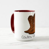 Vintage Cowboystiefel Tasse (Vorderseite Links)