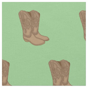 Vintage Cowgirl-Boots Soft Green Baby Room Decke Stoff
