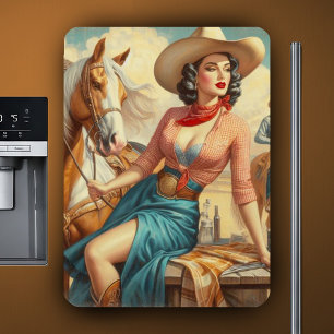 Vintage-Cowgirl Magnet