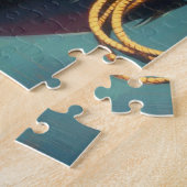 Vintage Cowgirl-Malerei Puzzle (Seite)