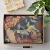 Vintage Cowgirl-Malerei Seidenpapier (Geschenk)