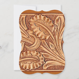 Vintage Cowgirl-Mode aus Südwestleder Einladung