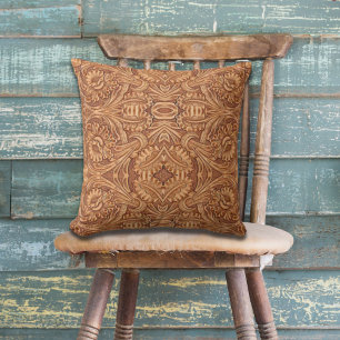Vintage Cowgirl-Mode aus Südwestleder Kissen