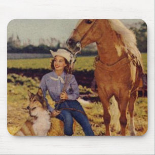 Vintage-Cowgirl Mousepad