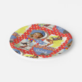 Vintage Cowgirls, die Western-Party Roping sind Pappteller (Schrägansicht)