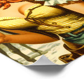 Vintage Cowgirls für Button Poster (Ecke)