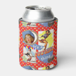 Vintage Cowgirls mit Lassos Cowgirl Thing Dosenkühler