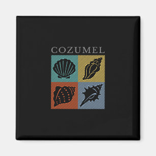 Vintage Cozumel Mexiko Farb Urlaub Strand Souvenir Magnet