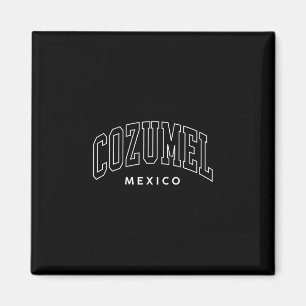 Vintage Cozumel Mexiko Retro Throwback Preppy Frau Magnet