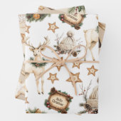 Vintage Cozy Christmas Geschenkpapier Set (Beispiel)
