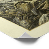 Vintage Crabs Illustration Farbkunst Poster (Ecke)