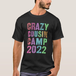 Vintage CRAZY COUSIN CAMP 2022 Lustige Oma T-Shirt