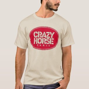 Vintage Crazy Horse Paris Cabaret Abzeichen Clipar T-Shirt