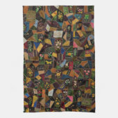 Vintage Crazy Quilt Geschirrtuch (Vertikal)