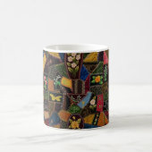 Vintage Crazy Quilt Kaffeetasse (Mittel)