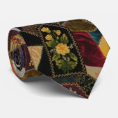 Vintage Crazy Quilt Krawatte (Gerollt)