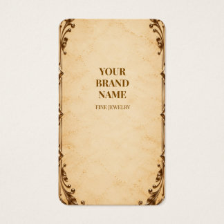 Vintage-Cream-Pergament-Bronze-Geschenk-Anhänger
