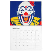 Vintage Creepe-Clowns-Kalender Kalender (Mär 2027)
