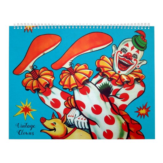 Vintage Creepe-Clowns-Kalender Kalender (Titelbild)