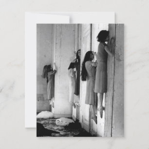 Vintage Creepie besessen Frauen Postkarte