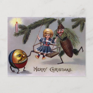 Vintage Creepie Viktorianisch Postkarte