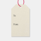 Vintage Creeping Bad Santa Geschenkanhänger (Rückseite)