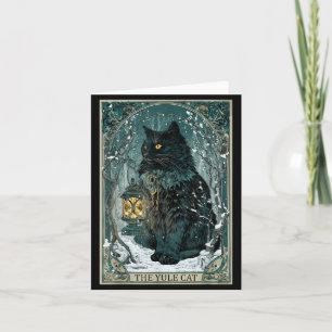 Vintage Creepmas Die Yule-Katze Tarotkarte Dunkle  Karte