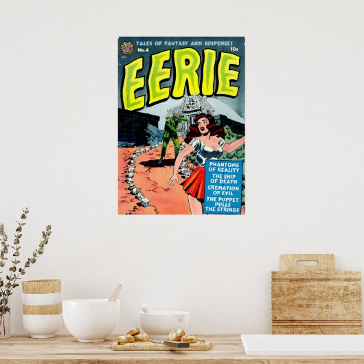 Vintage Creepy-Comic-Abdeckung Poster (Küche)